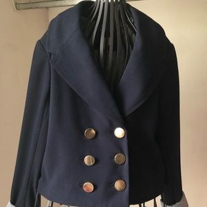 Women’s cropped blue blazer